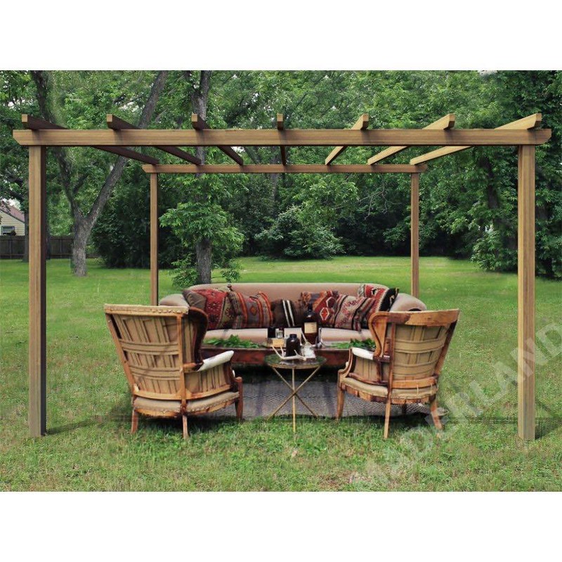 Pérgola de madera León - 300x300 a 510x420