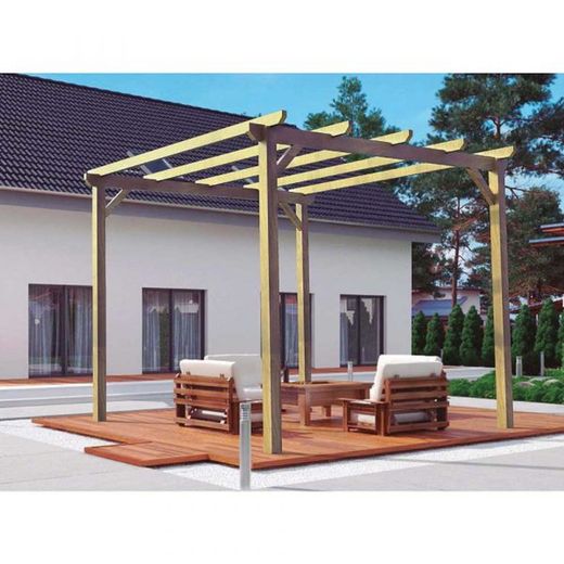 Pérgola de madera 300x300 MADRID de Maderland