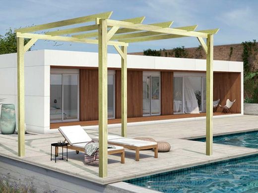 Pérgola de madera 510x300 JEREZ de Maderland