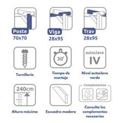 MATARO wooden pergola 510x300 by Maderland