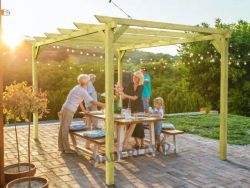 Pérgola de madera 600x300 JEREZ de Maderland