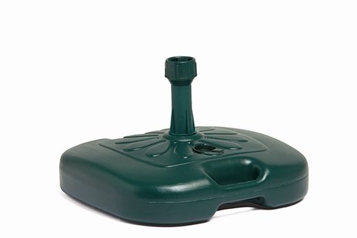 Pied de parasol plastique vert ipae 16 litres