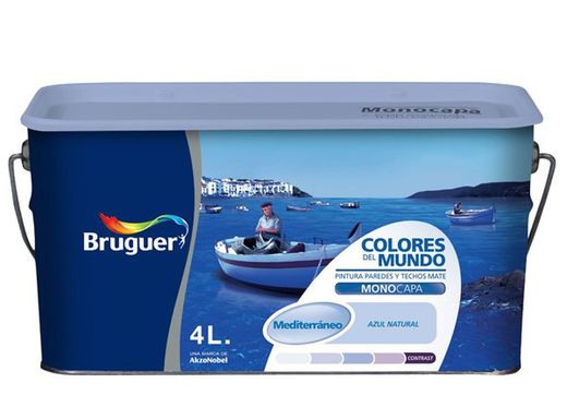 Matt cores de tinta plástica Mundial Bruguer