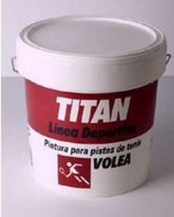 Pintura VOLEA al agua para pistas de tenis. Titan