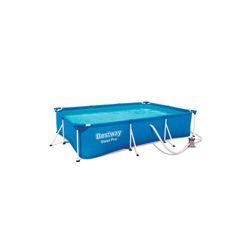 Piscina Desmontable l Bestway Deluxe Splash Frame Pool 300x201x66 cm Depuradora de cartucho 1.249 litros/h