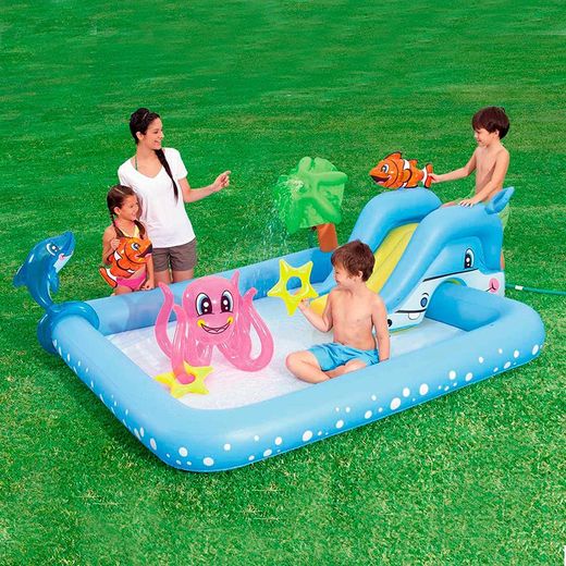 Piscine gonflable pour enfants Aquarium Bestway 53052
