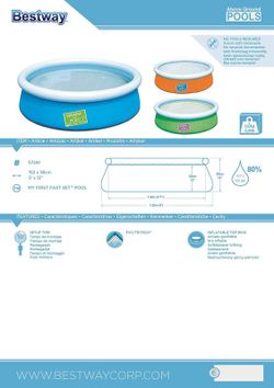 Runder aufblasbarer Pool 152x38 ref. 57241