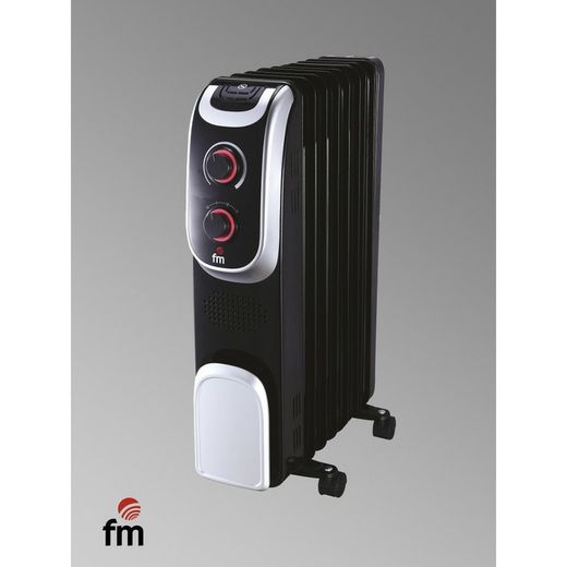 Radiador eléctrico color negro de Fm RL-15