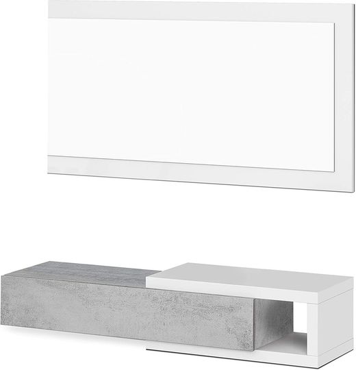 Receveur 1 tiroir + miroir ENZO