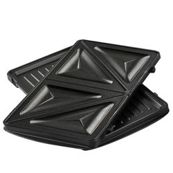KUKEN roter Sandwichmaker mit doppelter abnehmbarer Platte