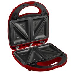 KUKEN roter Sandwichmaker mit doppelter abnehmbarer Platte