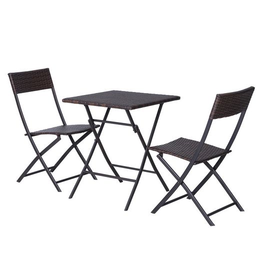 Set table + 2 chaises pliantes