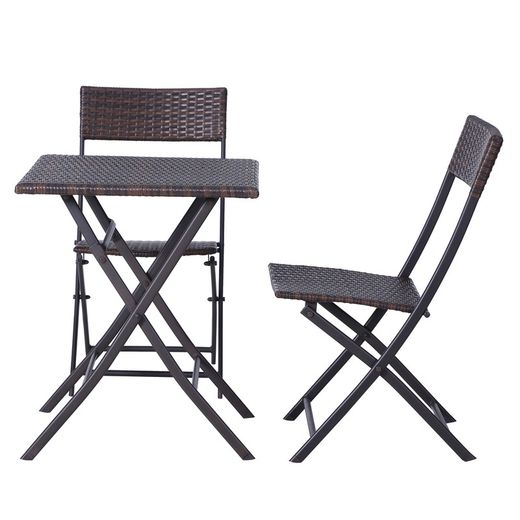 Set table + 2 chaises pliantes