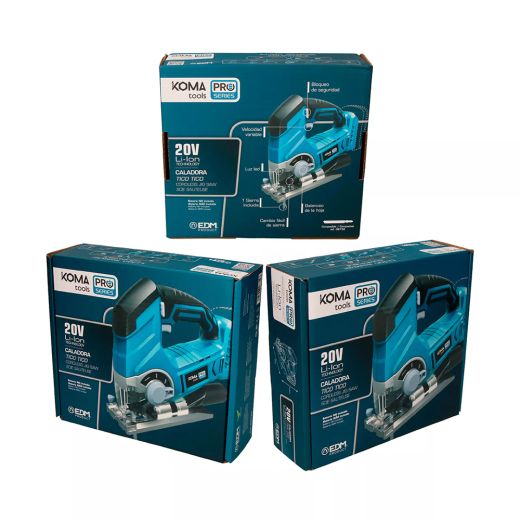 Sierra de calar inalámbrica de 20 V de Koma Tools