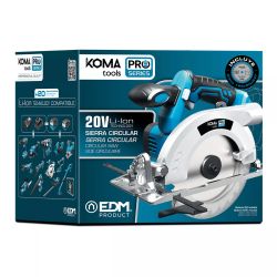 Sierra de corte circular inalámbrica de 20 V de Koma Tools modelo 20V-SCC