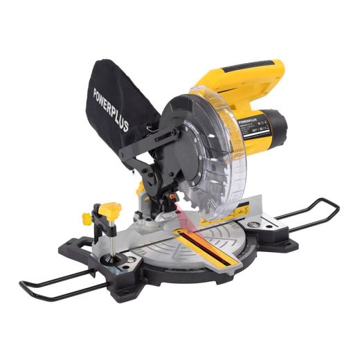 Sierra ingletadora Powerplus de 1500 W y disco de Ø210 mm
