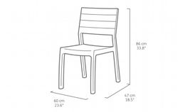 harmonie stoel in cappuccino keter