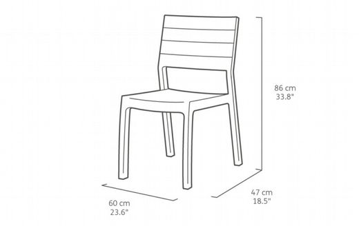 harmonie stoel in cappuccino keter