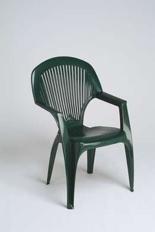 Silla verde respaldo alto con brazos Garden Life