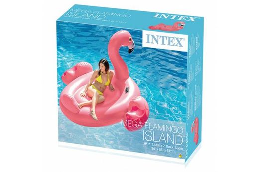 Opblaasbare flamingo fauteuil intex 56288