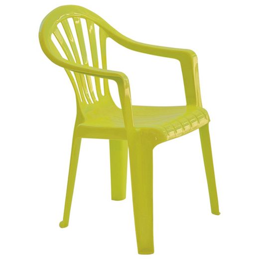 Green Children's Resin Armchair