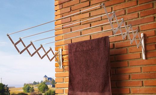 Pince à linge extensible blanche