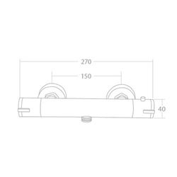 Thermostatische Dusche