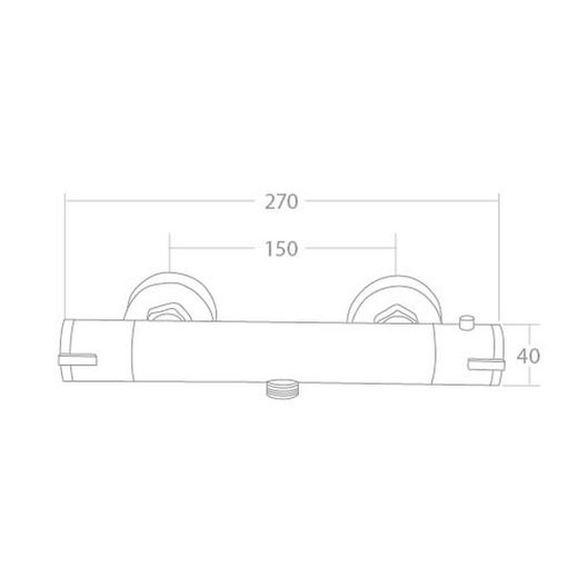 Thermostatische Dusche