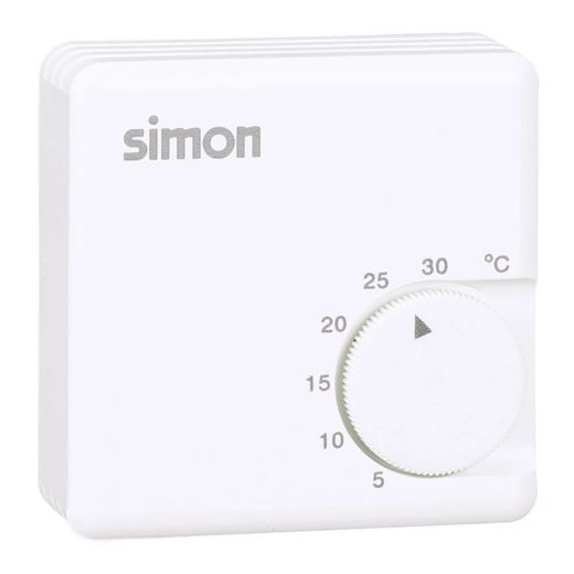 Termostato mecanico para calefaccion 10A blanco