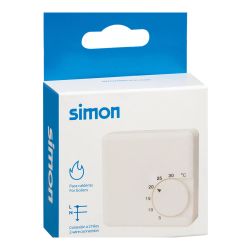 Termostato mecanico para calefaccion 10A blanco