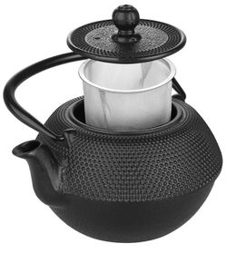 Black Cast Iron Teapot