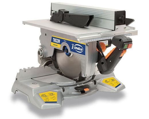 Tronzadora abatible con mesa superior TM33W de virutex