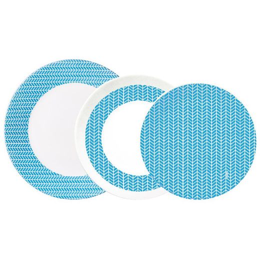 Diana Glass Dinnerware 18 PZ