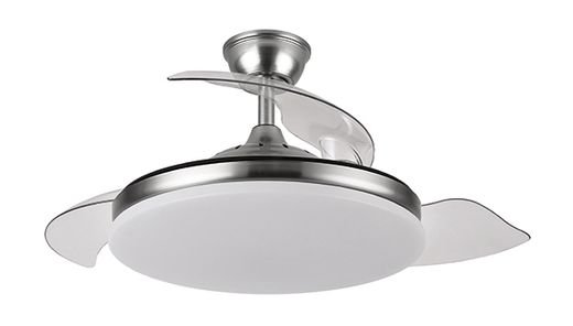 Ventilador techo 3 aspas retractiles con luz