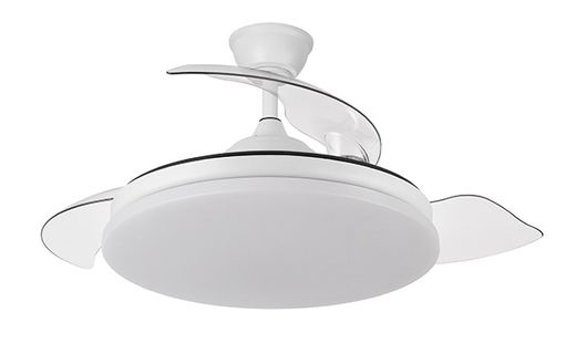 Ventilador techo 3 aspas retractiles con luz