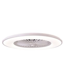 Ventilador teco con luz y 8 aspas gris