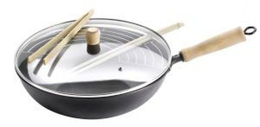 Wok con tapa de cristal mod.Thay Oroley
